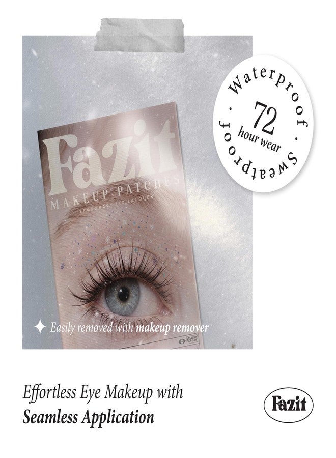 Fazit Makeup Patches - Snowflake Eye Speckles - Glow Up Make-Up Patches - Cute Glitter Makeup Accessories for Women - Cosmetic Glitter for Face - Image 4